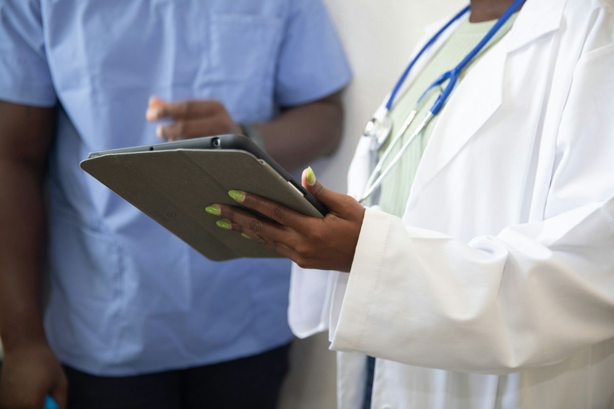 AI can be used in healthcare for quality assurance teams or team leaders to discover what areas individuals need support with.